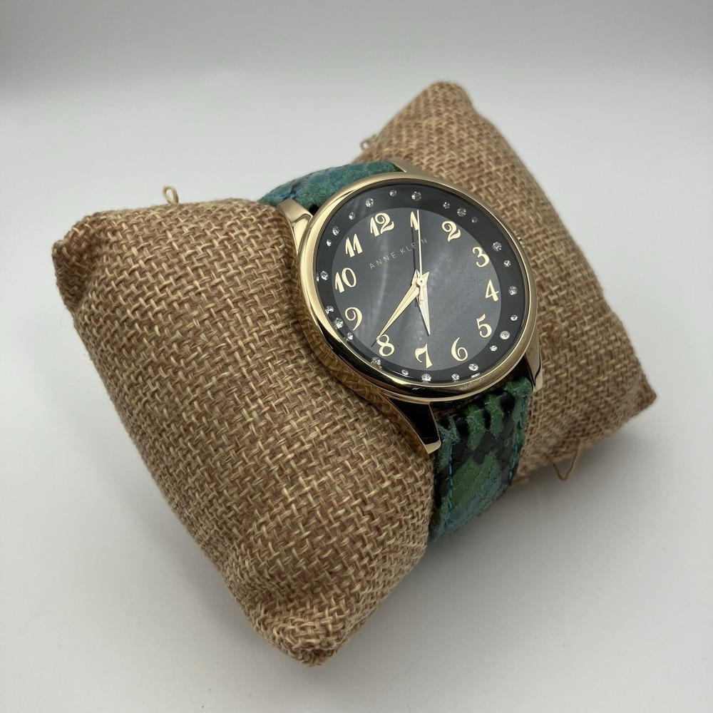 1 - Anne Klein Watch / Leather Band / Women's / New Battery / No.‎ 3 / Flaws